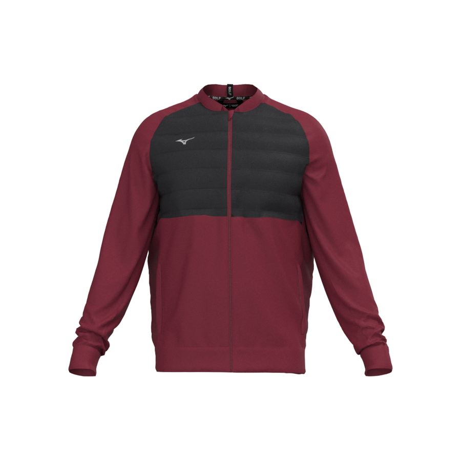 Mizuno Mizuno Hybrid Bomber Jacket Burgundy